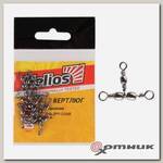 Вертлюг тройной BARREL TRIPLE SWIVEL №12x14 14кг (10шт/уп) (HS-ZPY-1008-12x14) Helios