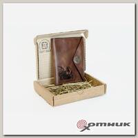 Обложка для охотничьих документов Коричневый Утки Пергама