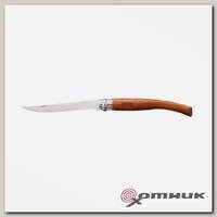 Нож №10 Slims 10 см, филейный, нержавеющая сталь, рукоять бубинга (0000133) OPINEL