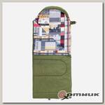 Спальный мешок TRAVEL XXL (220*90) Hollow fiber 300 зелёный Nisus