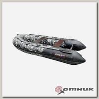 Лодка ПВХ Хантер 350 ПРО серый КМФ Hunter