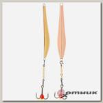 Блесна вертикал. зим. DOUBLE BLADE с цеп. и тр., цвет GC Lucky John