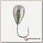 Морм. Вольф."Dixon-Rus" капля с отверстием d4,5, серебро (10шт) (1245Sil) 0018698