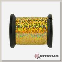 Плоский люрекс UNI-Mylar #12 Holographic Gold 3/64" (ZUM12HG)