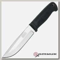 Нож «Речной» 014301 (полир.; эласт.; без гард.; кожа)  Кизляр