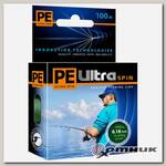 Плетеный шнур PE ULTRA SPIN Dark Green 100 m AQUA