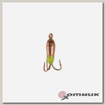 Мормышка вольфрам Чёртик капля с петелькой 3мм 0,5гр Cu (MW-6130-CU) Helios