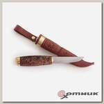 Нож Juhla AH_9622rst - с фиксир.клинком, дерев.рук-ть,97 мм. клинок 12C27 Ahti