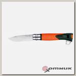 Нож Opinel серии Specialists EXPLORE №12, клинок 10 см, нерж сталь, оранж/серый