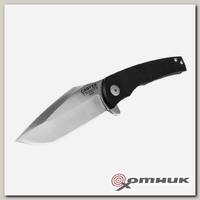Нож Carter Trinity складн.,чёрная рукоять, титан/G10, клинок AUS8 (8877)  ONTARIO