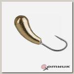 Мормышка Уралка с отв. 2,5мм 0,36гр (MW-2925-Go)  Helios