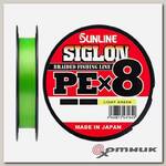 Шнур SIGLON PE?8 200M (Light Green) #0.3/5LB Sunline