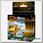 Плетеный шнур PE ULTRA TROLL Dark Green 150 м AQUA