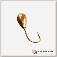 Мормышка Капля с отв.2мм 0,17гр (MW-1220-Go) Helios