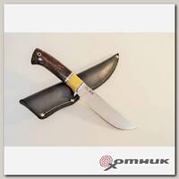 Нож "Рысь" ст. N690 , рукоять граб, мельхиор Окские ножи