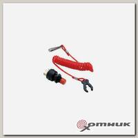 Кнопка аварийной остановки с чекой 12В 12-15 А Н3 (AES121312C4)