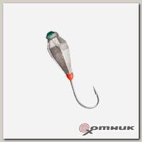 Мормышка Капля с ушком.гран.3мм 0,37гр SIL камень+подмазка (MW-5230AP-SIL) Helios