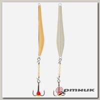 Блесна вертикал. зим. DOUBLE BLADE с цеп. и тр., цвет SG Lucky John