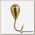 Морм. Вольф."Dixon-Rus" капля с отверстием d5, золото (10шт) (1250G) 0012971