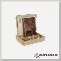 Обложка для паспорта Коричневый Медведь Пергама