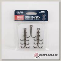 Двойные крючки Fishing Long Double Trouble, Teflon Coating #2/0 7 шт Narval