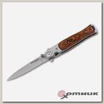 Нож скл., рук-ть сталь/дерево, клинок 440A BK01YA101 Stiletto Boker