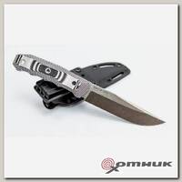 Нож туристический Echo AUS-8 SW (Stonewash, G10, Ножны кайдекс)  Kizlyar Supreme