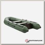 Лодка Капитан 280Т под мотор (зеленый) Тонар