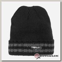 Шапка мужская утепленная с отворотом Чемпион, цвет черный, one size, (N-HI-B) Nisus