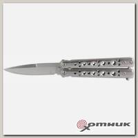 Нож бабочка серебро Y01S-1 Ножемир
