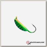Мормышка вольф Супер банан с ушком цв. 312P фосф Helios