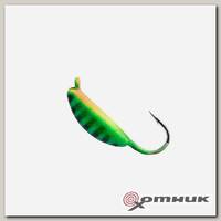 Мормышка вольф Супер банан с ушком цв. 312P фосф Helios