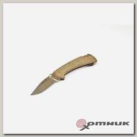 Нож складной, сталь S30V, рукоять коричневая микарта B0112BRS6 112 Slim Pro Buck Knives