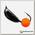 Мормышка вольф. БАНАН ядреный глаз оранжевый неон Premier Fishing