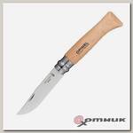Нож №8 VRI Tradition Inox (нерж.сталь, рукоять бук, длина клинка 8,5 см) 1230805 OPINEL
