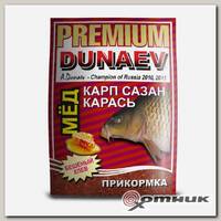 Прикормка PREMIUM 1кг Карп-Сазан Мед красная Dunaev