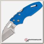 Нож складной 20MTB Mini Tuff Lite Plain, синяя рук-ть Griv-Ex, клинок 4034SS Cold Steel