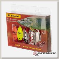 Набор вращающихся блесен MEPPS Kit Brochet