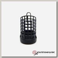 Кормушка фидерная метал. ME BULLET BARREL (28 мл, цвет Matt Black, перф. сетка) X-Feeder