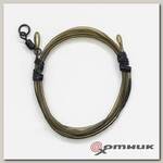 Готовый монтаж Dark Matter Leader Size 8 Ring Swivel Clay Brown 40lb 1м KSZ32 Korda