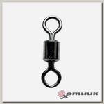 Вертлюг ROLLING SWIVEL WITH NICE SNAP Black Nikel размер 2 (10шт/упак)