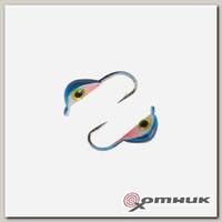 Мормышка вольф Ракушка с ушком цв. 452 с 3D глаз Helios