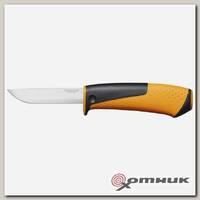 Нож универсальный с точилкой в чехле Fiskars (1023618)