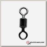 Вертлюг ROLLING SWIVEL WITH NICE SNAP Black Nikel размер 4 (10шт/упак)