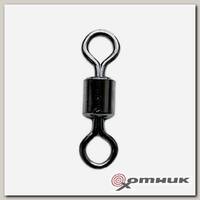 Вертлюг ROLLING SWIVEL WITH NICE SNAP Black Nikel размер 4 (10шт/упак)