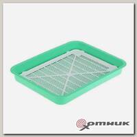 Туалет для котят, 35х 26 х 4 см, зеленый (1058046)