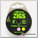 Поводок готовый Ready Zigs 6' 180см №10 Korda