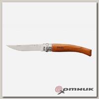 Нож филейный №8 VRI Folding Slim Bubinga нерж.сталь, рукоять бубинга, длина клинка 8см OPINEL