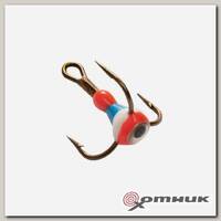 Тройник MUSTAD 3D глазок с эпоксидом 109P с фосфором Helios