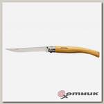 Нож филейный №12 VRI Folding Slim Olivewood нерж.сталь, олива, длина клинка 12см (0011450) OPINEL